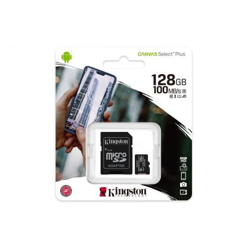 MEMORIA MICRO SD KINGSTON 128GB C/ADAPTADOR